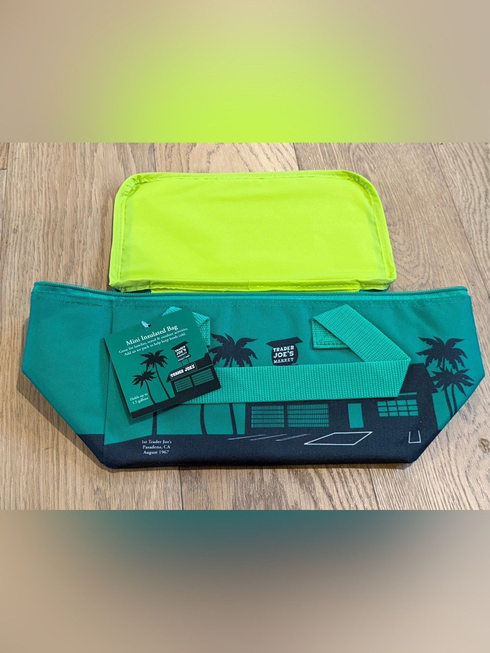 Trader Joe's Green Insulated Mini Cooler Bag